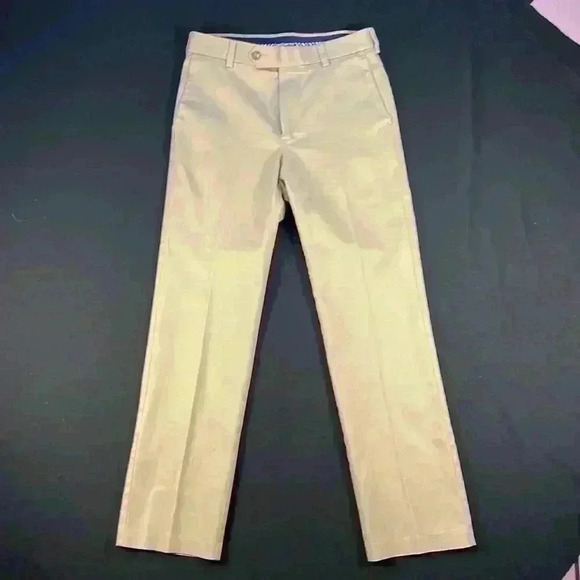 Round Tree and Yorke khaki Travel Smart men’s work pants straight fit stretch - Picture 1 of 9